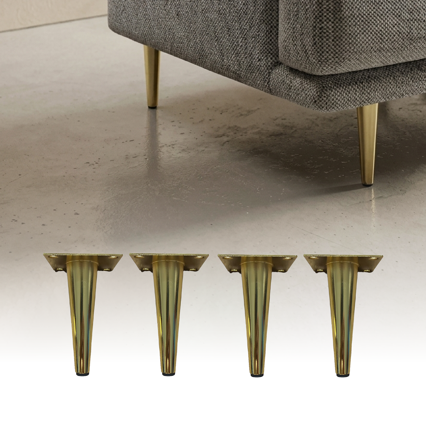 Pata Metálica 120 mm (4pz)