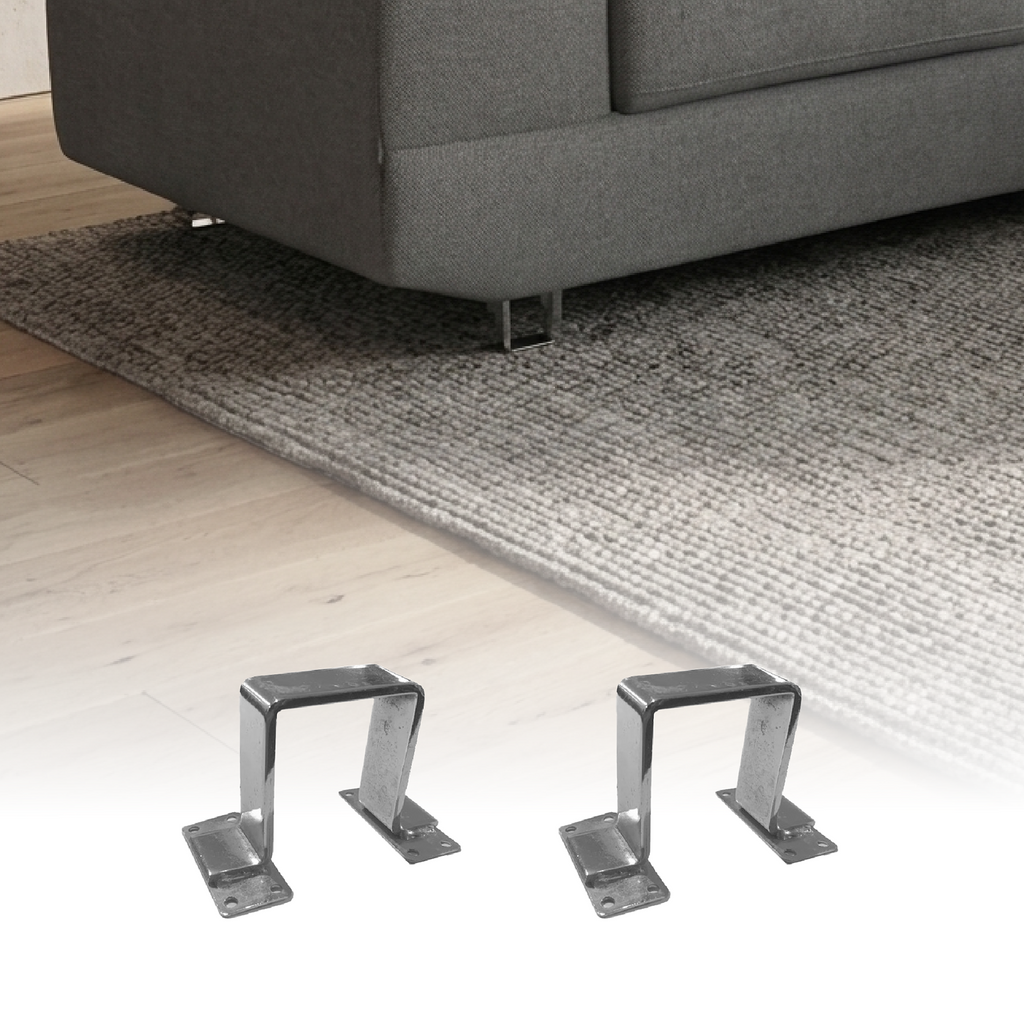 Pata Metálica 80 mm (4pz)