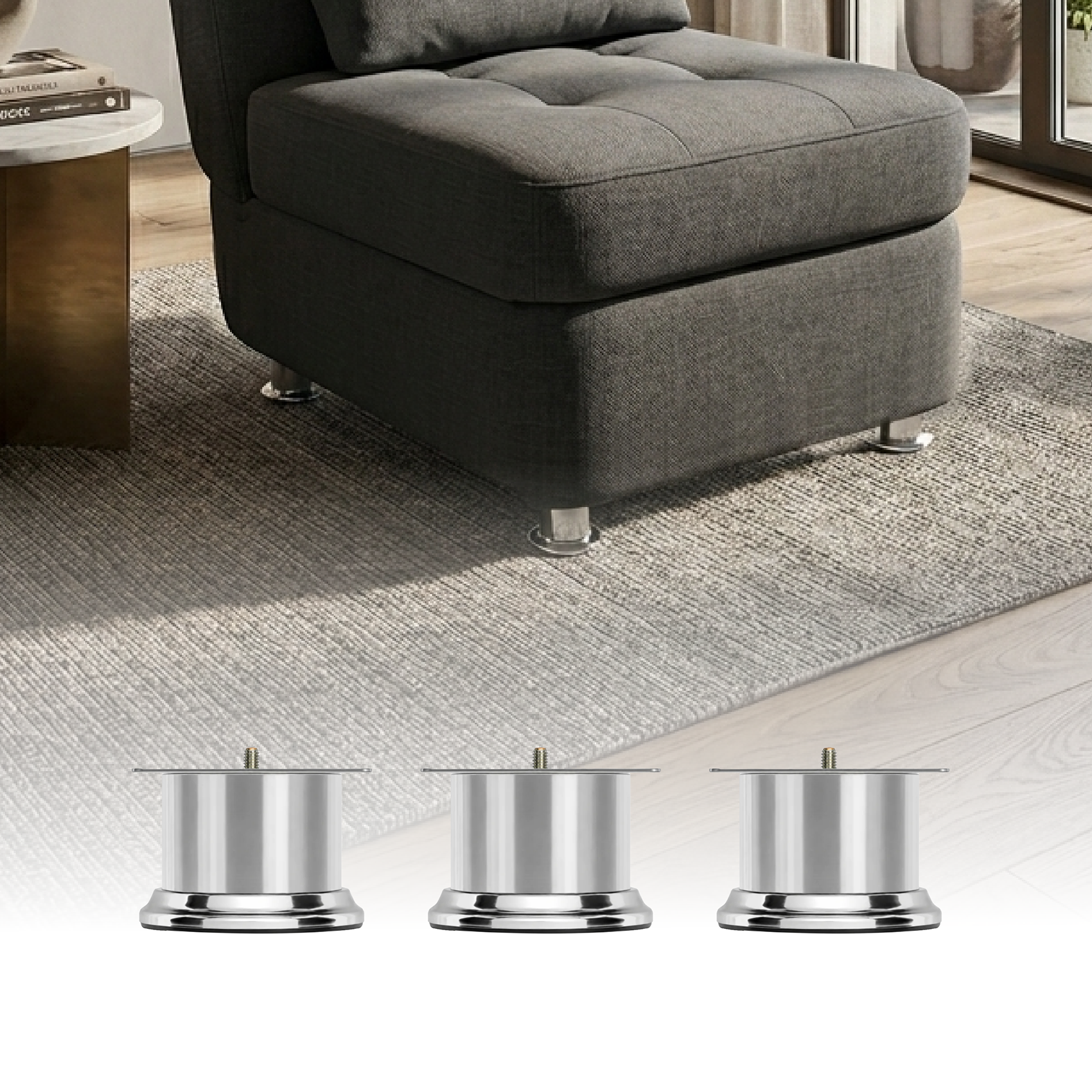 Pata Metálica 65 mm (4pz)