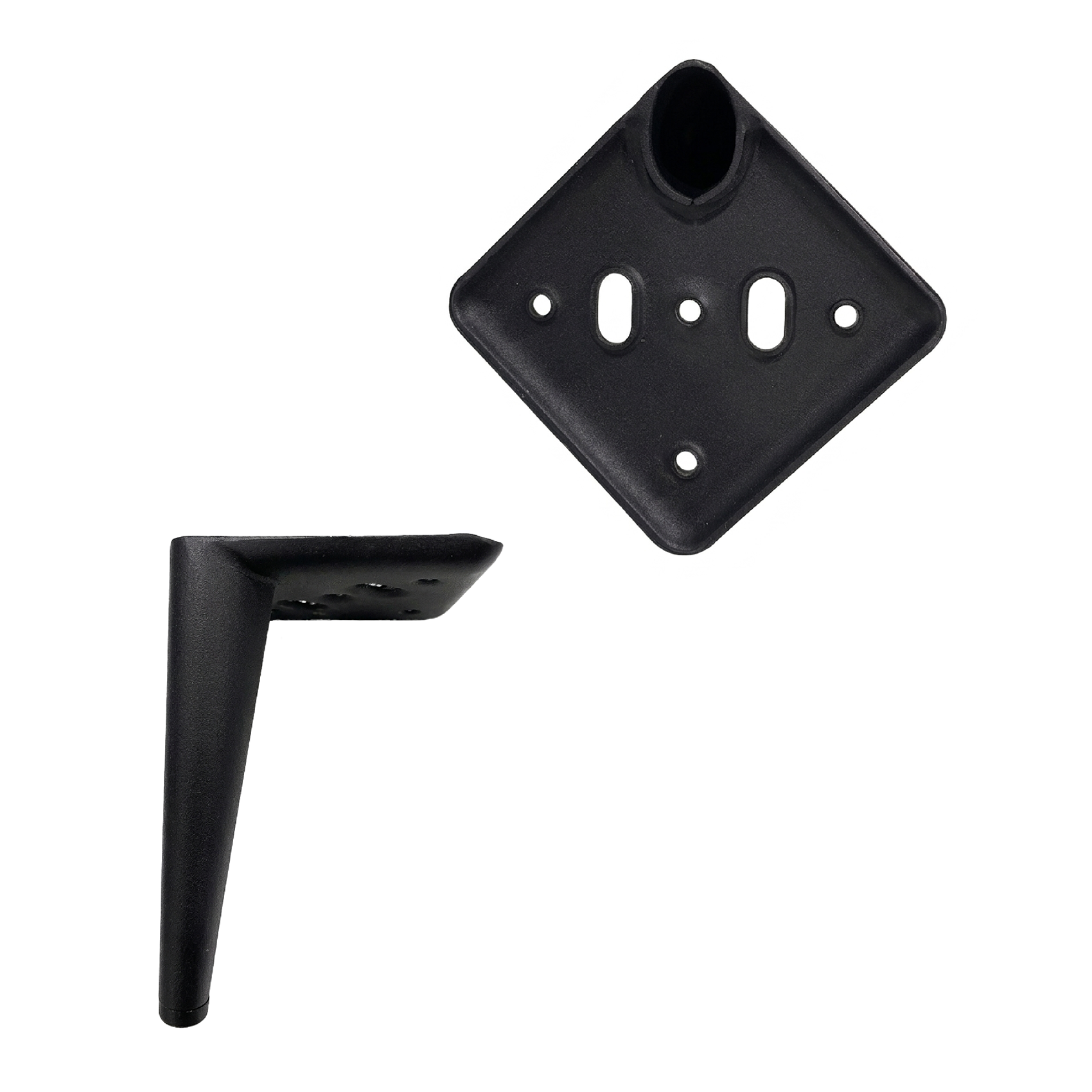 Pata Metálica Negra 150 mm (4pz)