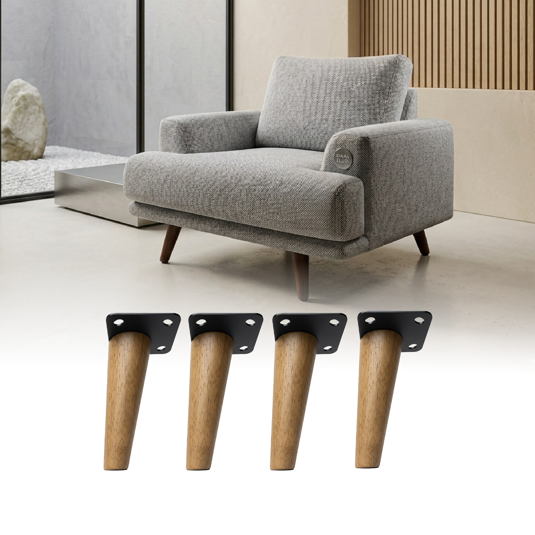 Pata Madera 170 mm (4pz)
