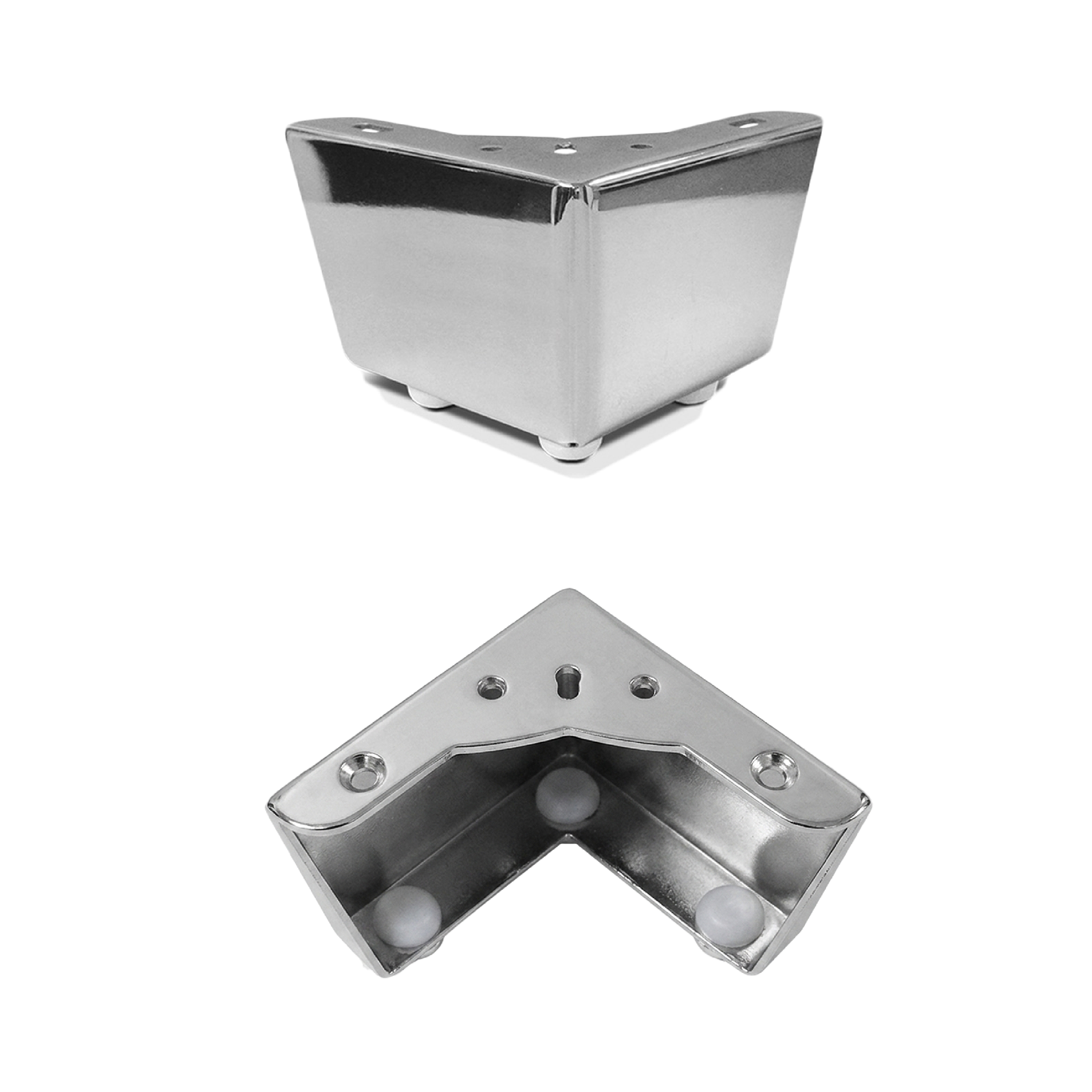 Pata Metálica 80 mm (4pz)