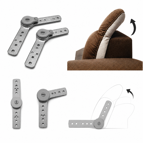 Herraje para Cabecera Ajustable con Click Oculto