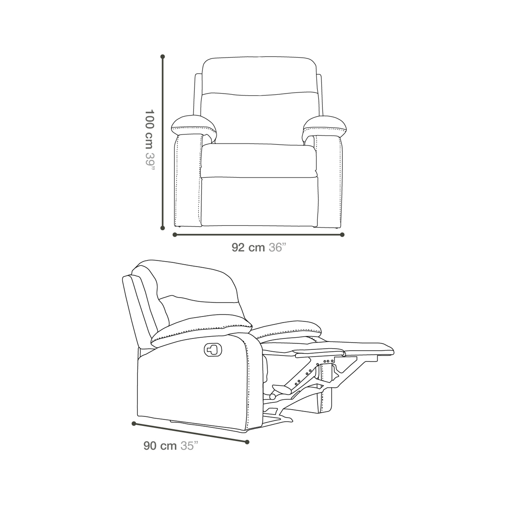 Sillón Reclinable Aura