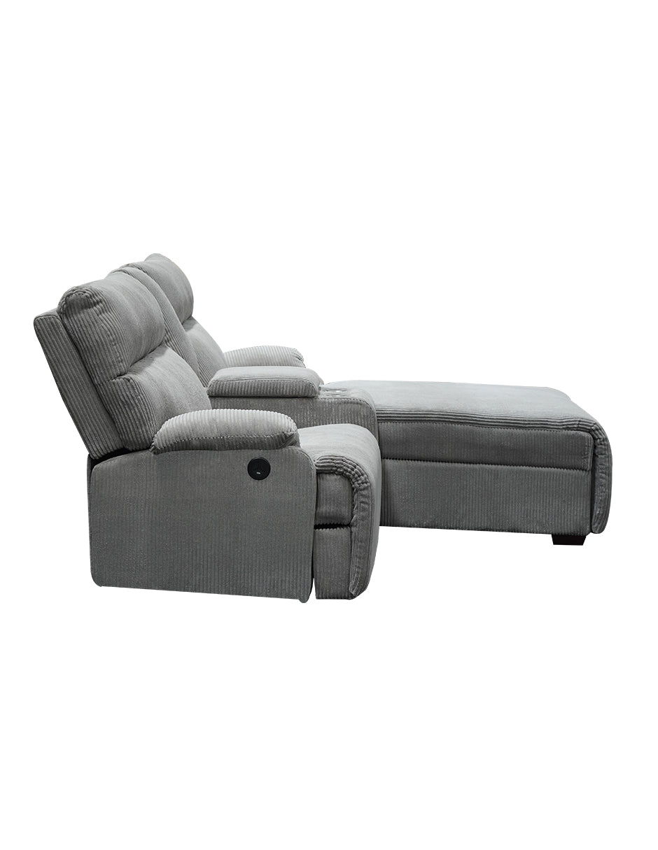 Reclinable Love Seat Elema con Almacenamiento
