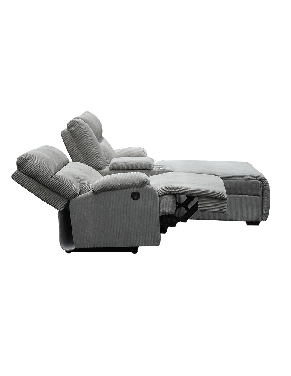 Reclinable Love Seat Elema con Almacenamiento