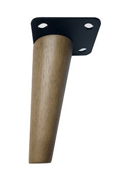 Pata Madera 17 cm con placa